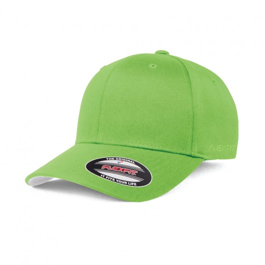 Fresh Green Flexfit Wooly Combed Caps